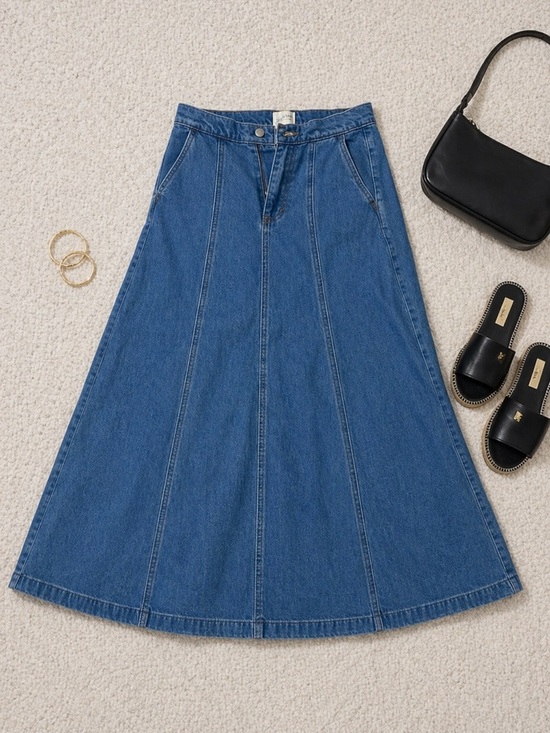 Universal Thread Dresses & Skirts - Universal Thread Blue Denim A-Line Maxi Skirt
